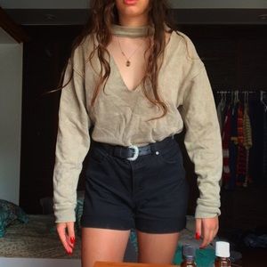 Forever 21 open neck sweatshirt